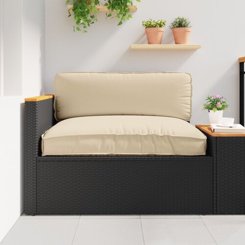VidaXL Vanjski Jastučić Bež Pamuk 120 x 12 x 80 cm Uklonjive Navlake Slike