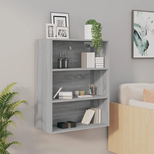 The Living Store Viseča stenska omarica siva sonoma 69,5x32,5x90 cm - Viseča Stenska Omarica, (21435665) Slike