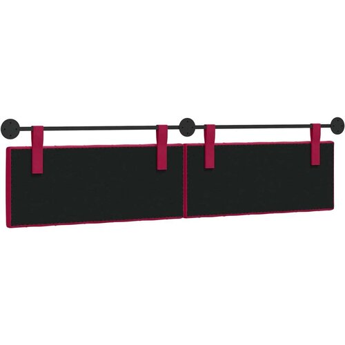  Držeće uzglavlje Zidne Vinska crvena 210 x 55 x 7 cm Bar&amp;scaron;un - boja crnog vina 200 cm bez LED Slike