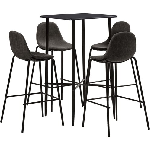 The Living Store Barska garnitura 5-delna blago temno siva - Barska Garnitura, (21461898) Slike