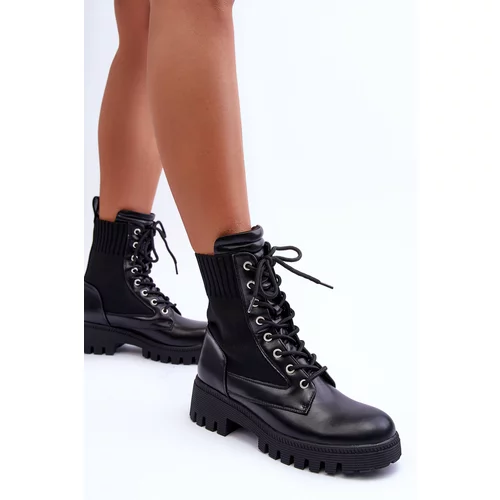 Kesi Women's work boots with stocking black Melaste