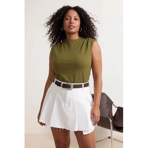 Trendyol ženska bluza Tbbss26Af00074, zelena Cene