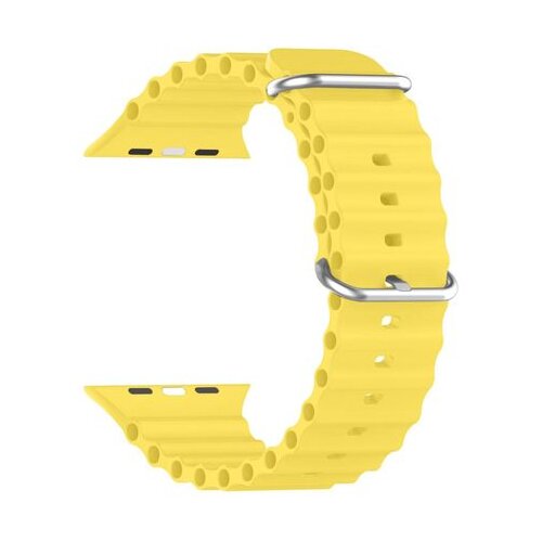 Ksix izmjenjivi silikonski remen kompatibilan s Apple Watch 42/44/45mm, žuti Cijene