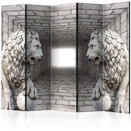  Paravan u 5 dijelova - Stone Lions II [Room Dividers] 225x172 Cijene