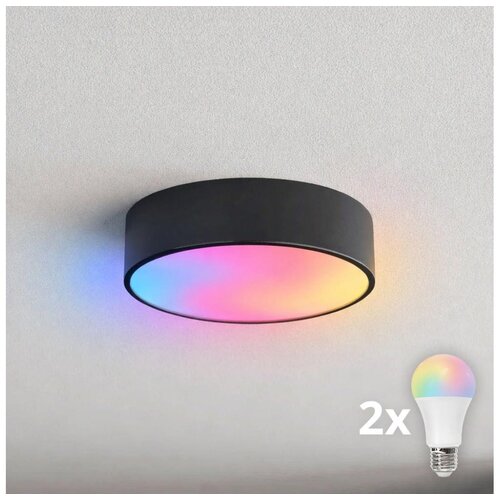  Brilagi - LED RGBW prigu&scaron;iva stropna svetiljka CLARE 2xE27/9W/230V Wi-Fi crna Cene