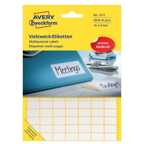 Avery Zweckform Etikete za označevanje 16 x 9 mm Slike