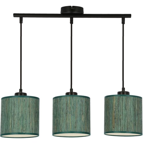 Candellux Lighting Tamno zelena viseća svjetiljka s tekstilnim sjenilom &amp;oslash; 15 cm Patti &amp;ndash; Slike