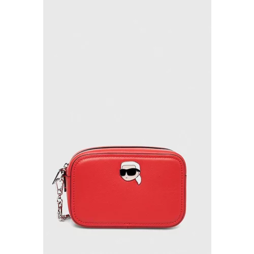 Karl Lagerfeld Kožna torba boja: crvena