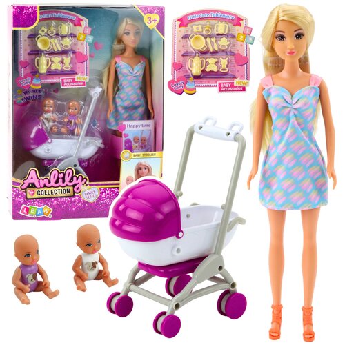 Anlily Mom Doll with Two Children Stroller Baby Accessories Cijene