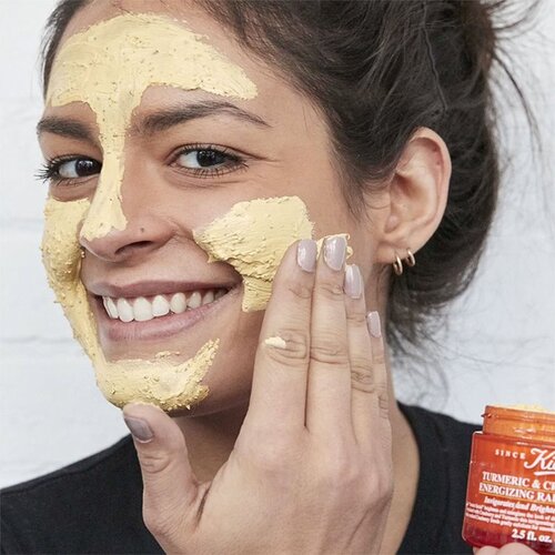 Kiehl&amp;#039;s Turmeric and Cranberry Seed Energizing Radiance Mask posvetlitvena maska za obraz za vse tipe kože, vključno z občutljivo kožo 100 ml Slike