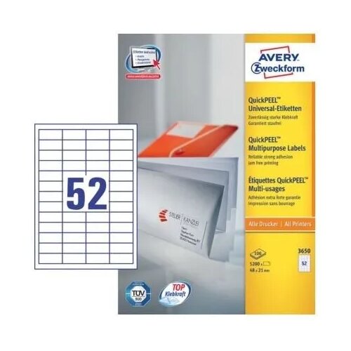 Avery Zweckform Univerzalne etikete 48 x 21 mm, 100/1 Cene