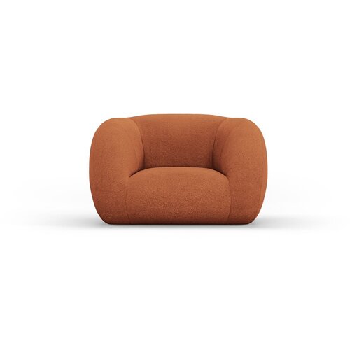 Cosmopolitan Design Oranžen fotelj iz tkanine boucl&amp;eacute; Essen &amp;ndash; Slike