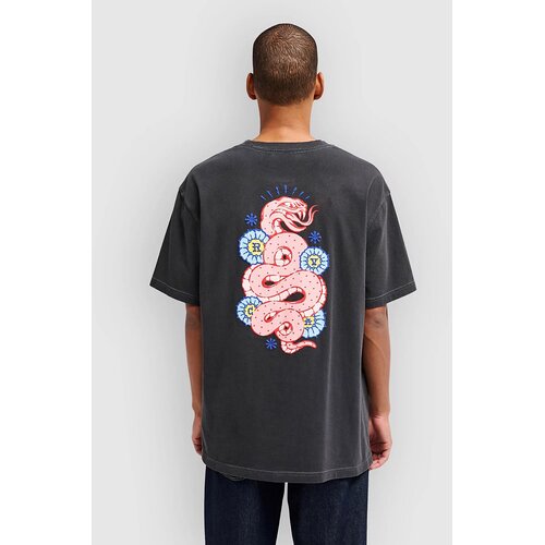 Rvca Dalas Snake T-Shirt washed black Slike