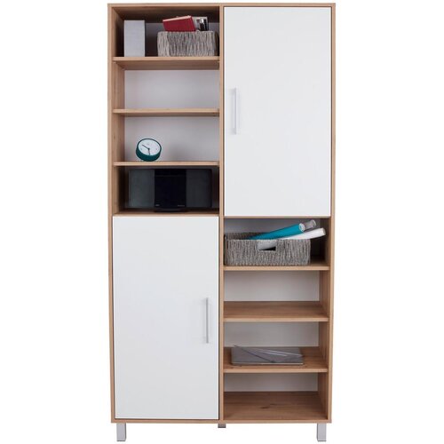 Modern Living Regal Box, Bela, Barva Hrasta Slike