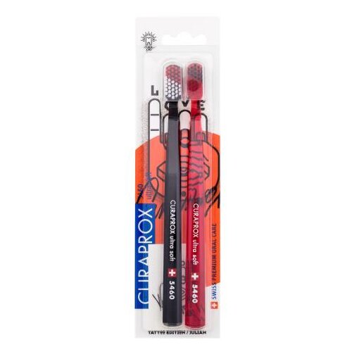 Curaprox 5460 Ultra Soft Duo Tattoo Edition zubna četkica 1 kom Slike