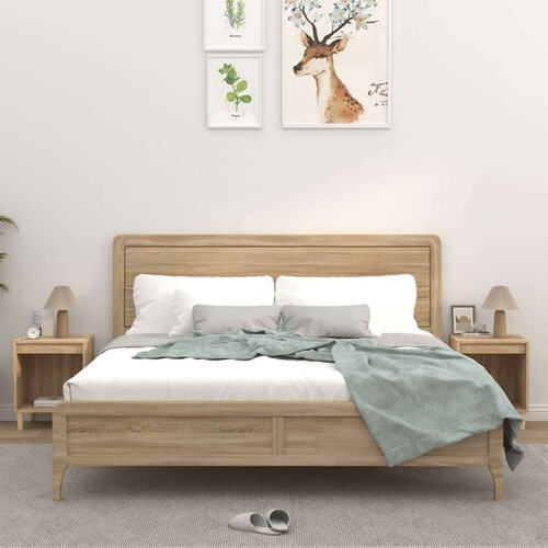  Noćni ormarići 2 kom hrasta sonome 40x35x50 cm Slike