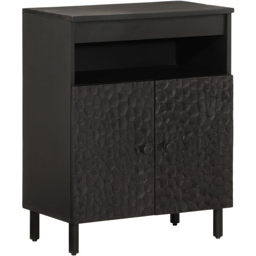 vidaXL Bočni ormarić crni 60 x 33 x 75 cm od masivnog drva manga Cijene