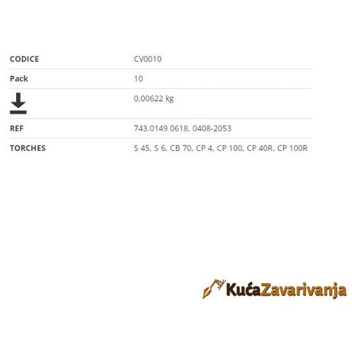 Trafimet DISTANCER GORIONIKA-ZICAN CV0010 Cene