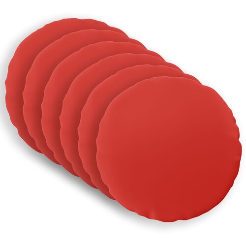  Presvlaka za jastuk 6 pcs HEERLEN Crvena &Oslash; 60 cm Poliester Cijene