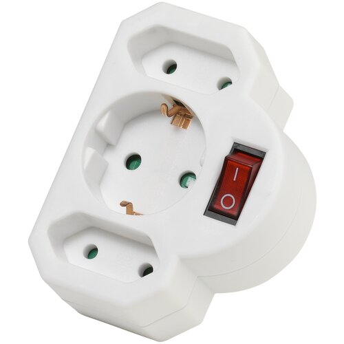 Vivanco Schukoadapter / Schalter 3 Fach Slike