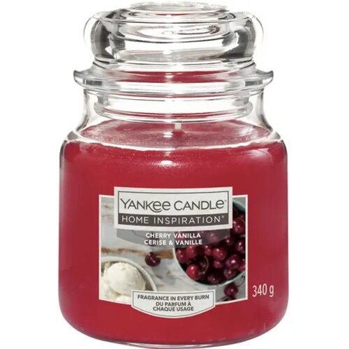 Yankee Candle Home Inspiration sveča v kozarcu Cherry Vanilla - Medium Cene