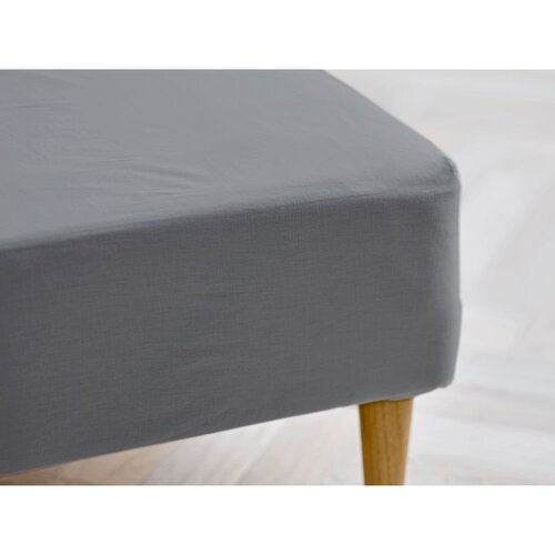 Södahl Siva plahta s gumom od organskog pamuka 90x200 cm Calm – Cijene