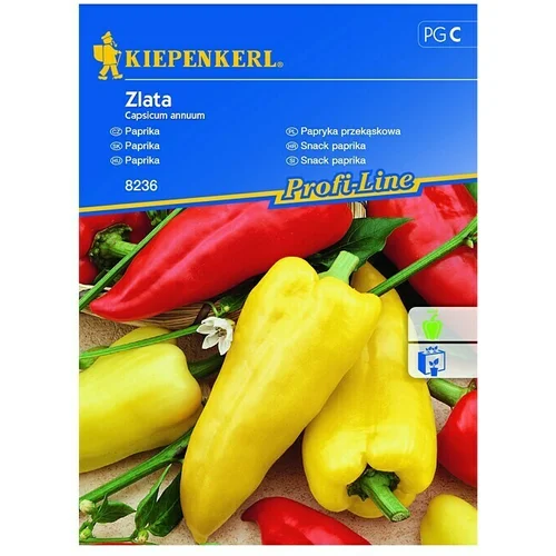 KIEPENKERL Sjeme povrća paprika Zlata (Capsicum annuum, Berba: Kolovoz)