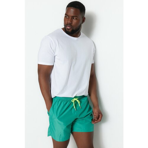 Trendyol Plus Size Men's Green Standard Fit Sea Shorts Slike