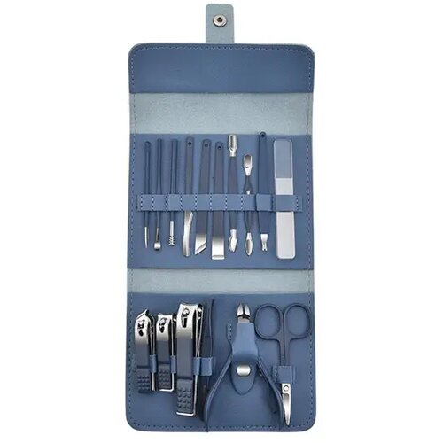  16 dijelni set za manikuru &amp;ndash; plava Slike