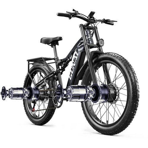 Gunai 68 električno kolo za odrasle, 48 v 17 ah fat tire ebike motor bafang 2000 w 55 km/h električna kolesa 7-stopenjsko, električno gorsko kolo, (21290606) Cene
