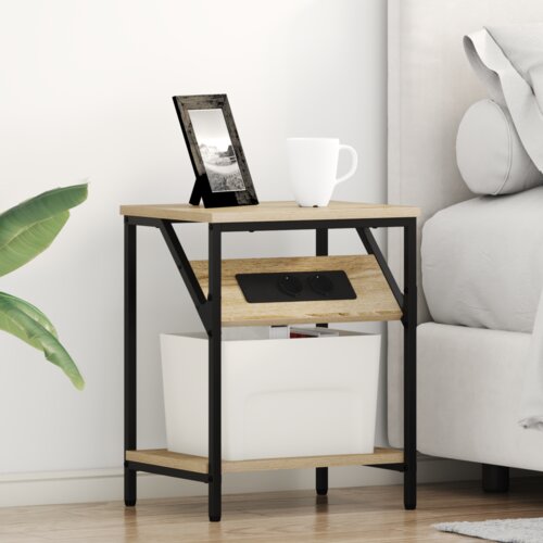  Noćni ormar sonoma hrast 38 x 30 x 48 cm Konstruirano drvo Slike