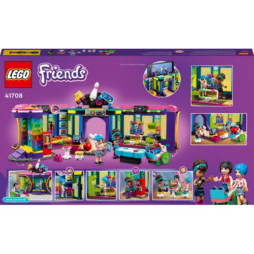 Lego ® friends igralnica z arkadnimi igrami in disko kotalkališče 41708