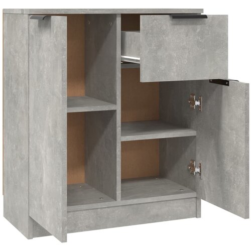  Komoda 2 kom siva boja betona 60x30x70 cm od konstruiranog drva Slike