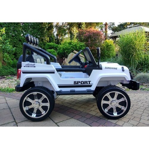  Auto na akumulator S2388 Jeep 4x4 - bijeli Slike
