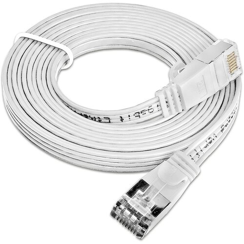 Slim Wirewin PKW-STP-SLIM-KAT6 0.25 WS RJ45 omrežni kabel\, Patch kabel cat 6 U/FTP 0.25 m bela plo&scaron;čati 1 kos, (20417944) Cene
