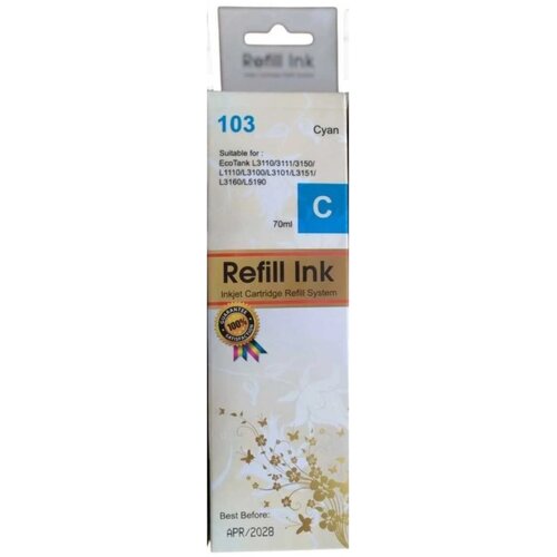 Sinocopy INKJET EP 103/E103 Dopuna Cyan SINO boja bocica sadrži 70 ml mastila za Epson EPIJC103SC Cene