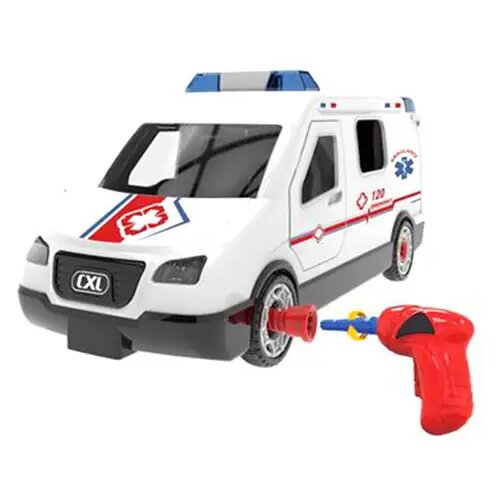 Magic Toys diy sastavi sam vozilo hitne pomoći sa svijetlom i zvukom set od 63kom Cene