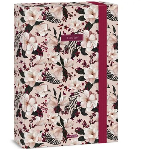 Ars Una Flowery Pink A/4 škatla za zvezke Cene