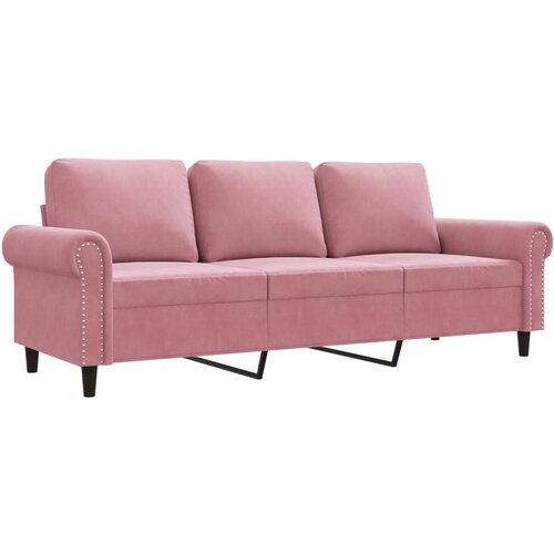 Maison Chic kavč - Sofa - Kanape trosed roza 180 cm žamet, (21726719) Cene
