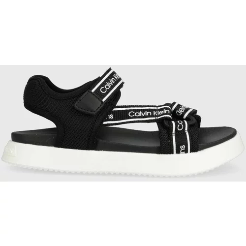 Calvin Klein Jeans Otroški sandali črna barva