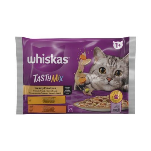 Whiskas vrečka Tasty mix kremne kreacije, 4X85g Cene