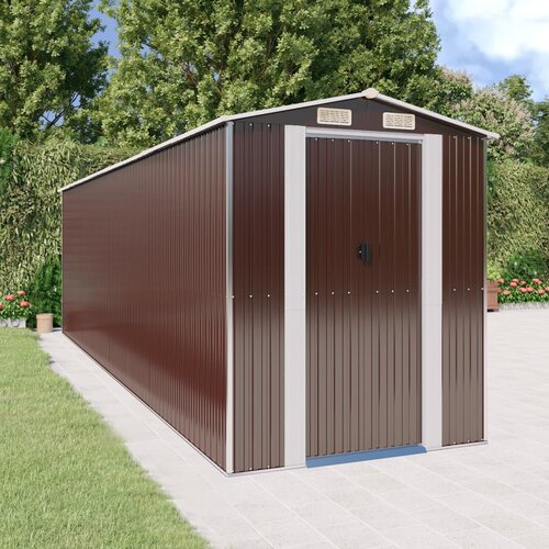 The Living Store Vrtna lopa temno rjava 192x689x223 cm pocinkano jeklo - Vrtna Lopa, (21751380) Cene