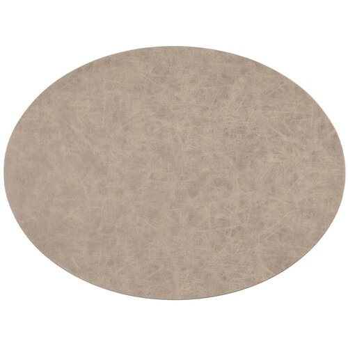 ZicZac Placemat prtiček Troja Taupe 45x33cm / ovalen / umetno usnje, (5000200369) Cene