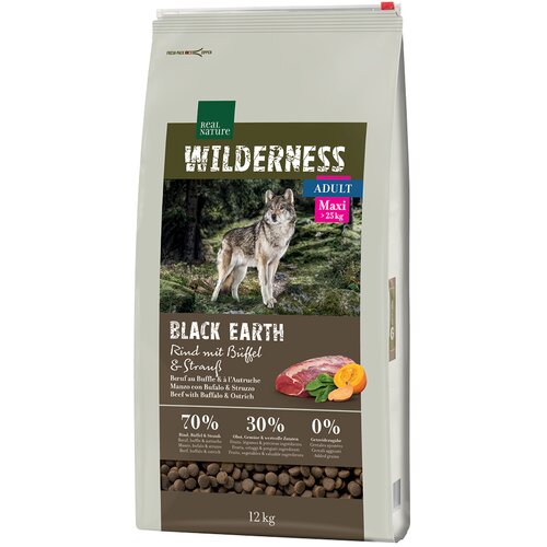 Real Nature Wilderness Adult Maxi Black Earth govedina s nojem i bizonom Cijene