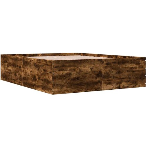  Okvir za krevet boja hrasta 150 x 200 cm konstruirano drvo Slike