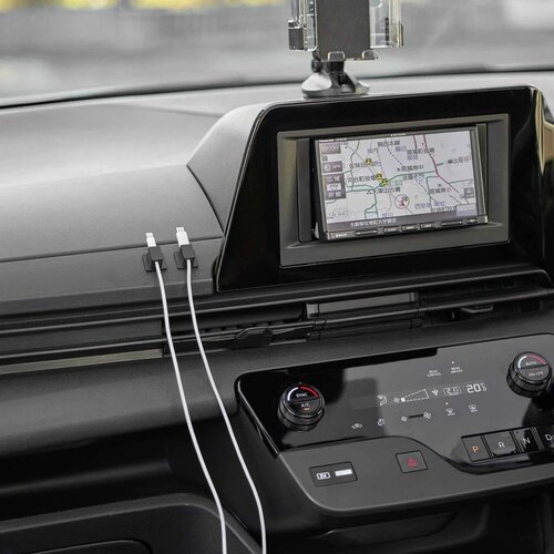 YAMAZAKI Crni metalni uredski organizatori u setu 5 kom za kablove Smart &amp;ndash; Slike