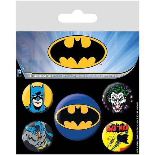 Pyramid bedževi Batman (Retro) - Badge Pack Cene