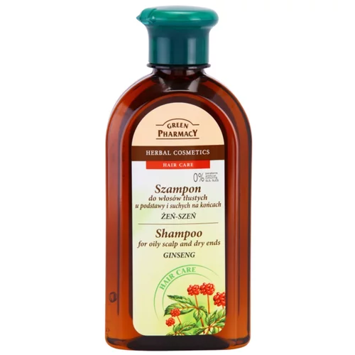 Green Pharmacy Hair Care Ginseng šampon za mastno lasišče in suhe konice las 350 ml