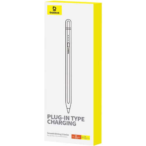 Baseus Stylus pisalo za iPad z aktivno zamenljivo konico Smooth Writing 2 + USB-A kabel bel, (22007522) Cene