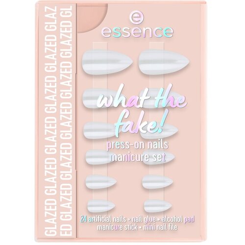 Essence What the fake! press-on nails manikir set 01 Glazed Cene
